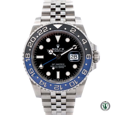 rolex gmt batman gmt 126710|gmt batman rolex price.